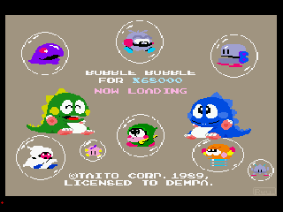 Screenshot Thumbnail / Media File 1 for Bubble Bobble (1989)(Dempa)[a2]